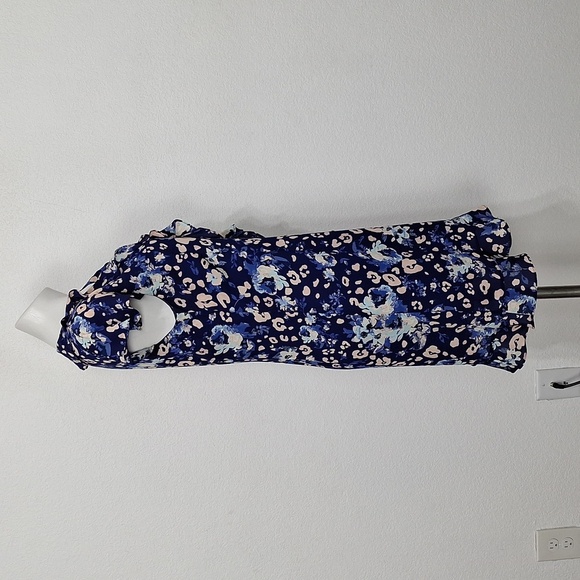 Collective Concepts Preppy Retro Blue Pink Floral
Coastal Mini Wrap Dress Size S - Picture 5 of 13
